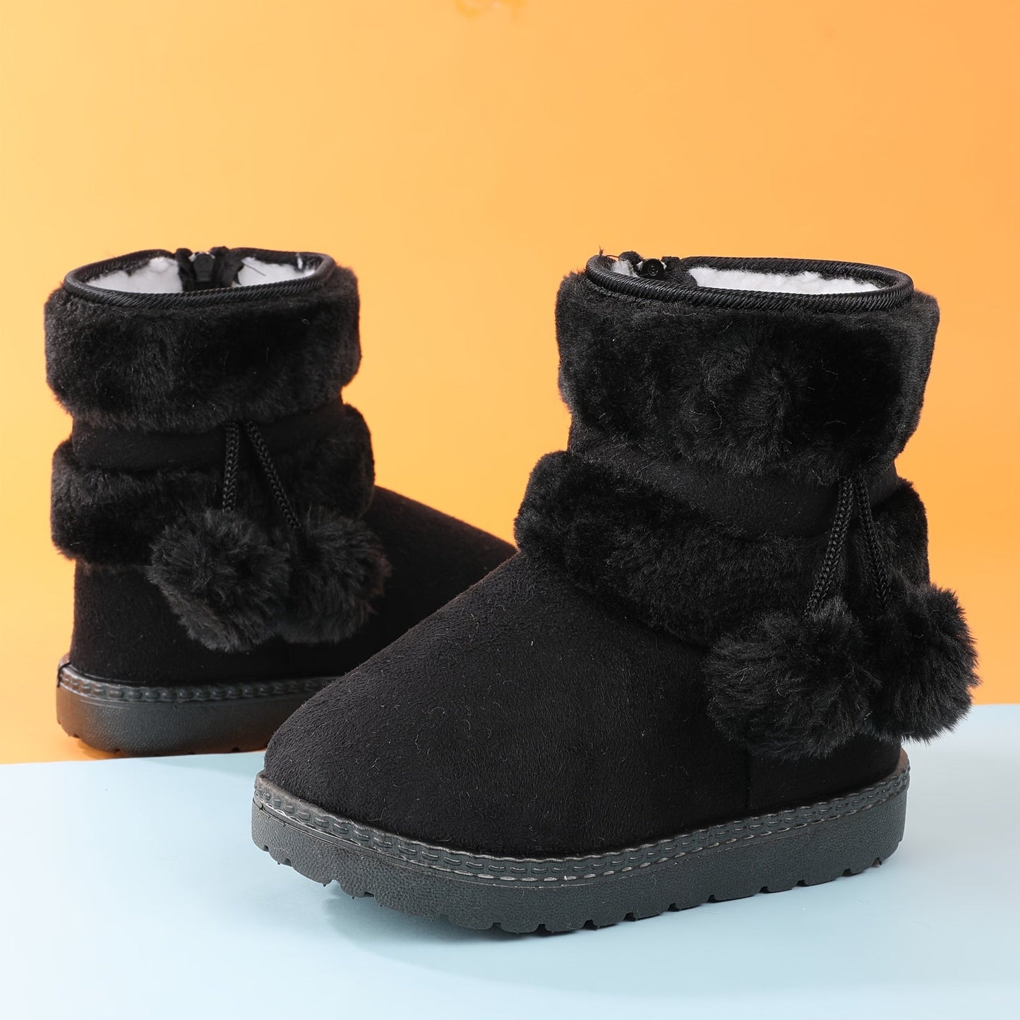 Girls' Snow Warm Fleece Snug Non-Slip Boots - Moby
