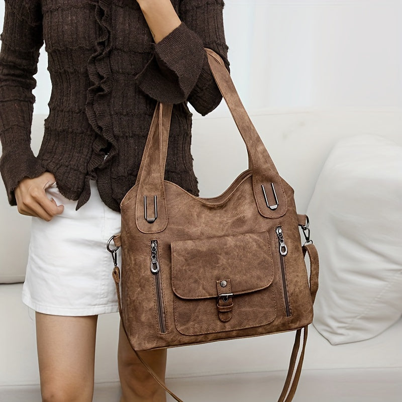 Vintage Chic Shoulder Bag – Practical and Elegant
