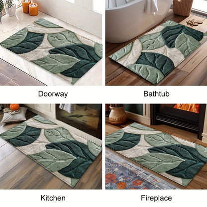 Leaf Bath Mat – Absorbent, Plush and Comfortable for the Bathroom