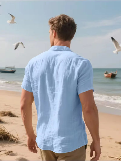 Chemise à manches courtes avec poche poitrine