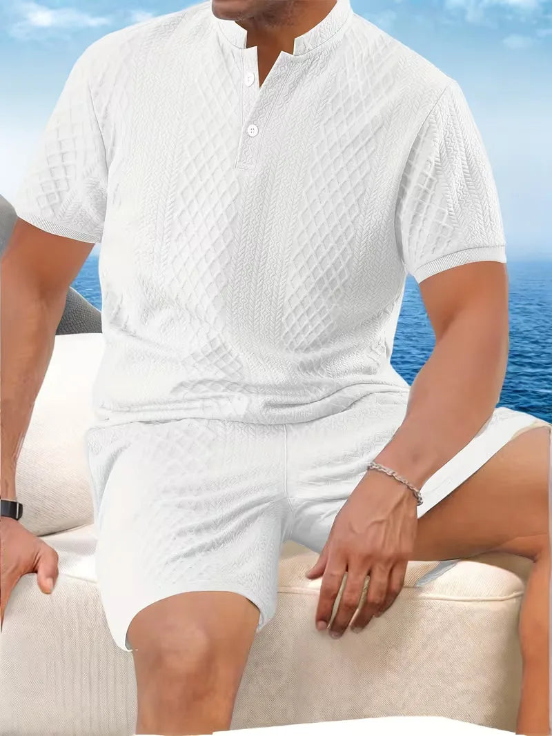 Ensemble de vêtements d'été avec motif jacquard