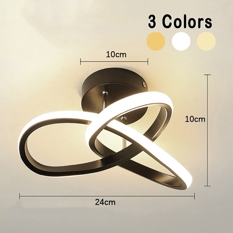 Moderne LED-taklampe med smarte funksjoner
