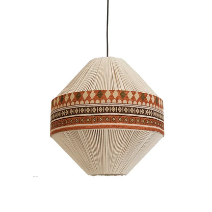 Lámpara colgante bohemia con flecos – Estilo boho divertido
