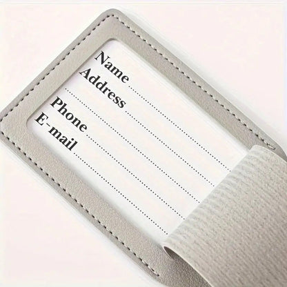 Custom Leather Luggage Tag