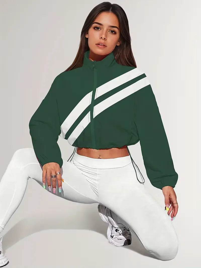Veste de survêtement avec poignets élastiques