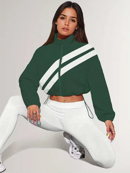 Veste de survêtement avec poignets élastiques