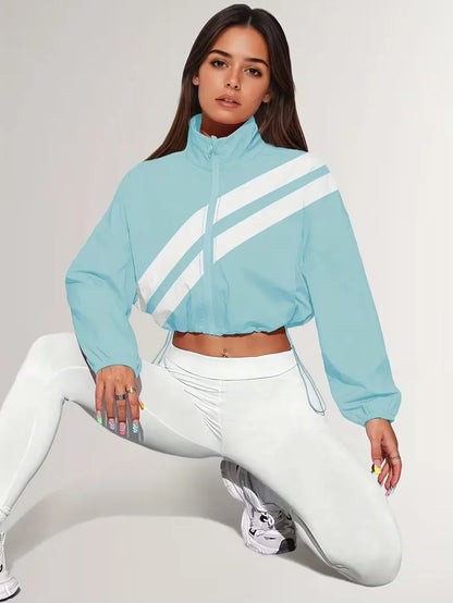 Veste de survêtement avec poignets élastiques