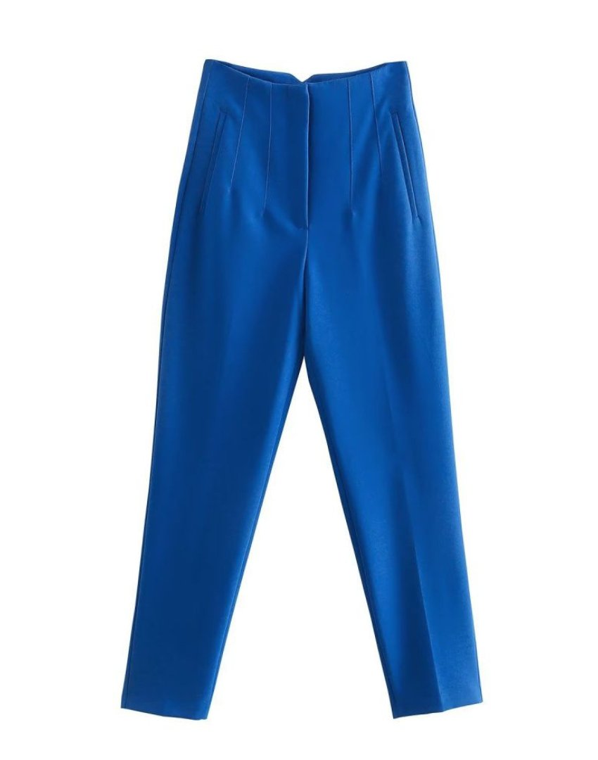 Stylish High-Waisted Tapered Trousers