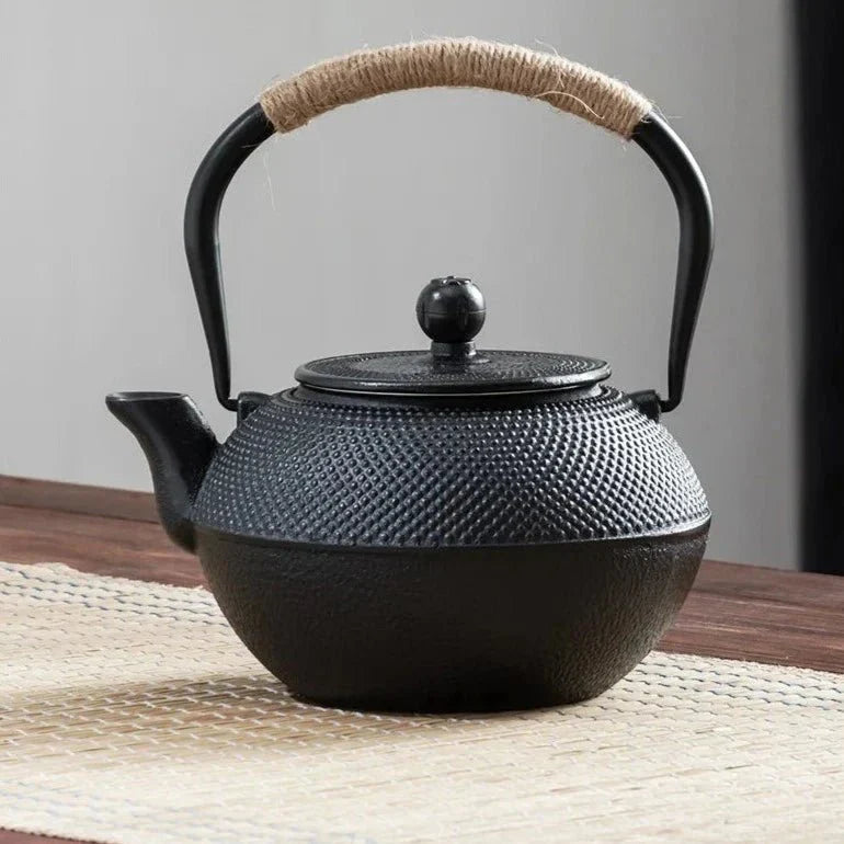 Tetera de hierro fundido - estilo japonés - con infusor