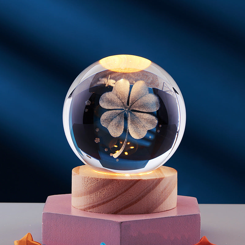 Lampada Notturna LED 3D Crystal Glow