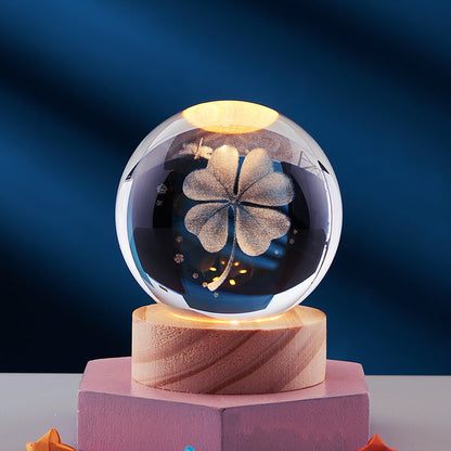 Lampada Notturna LED 3D Crystal Glow