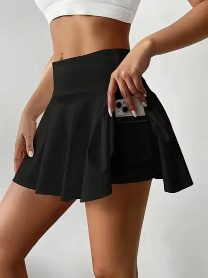 Jupe plissée taille haute
