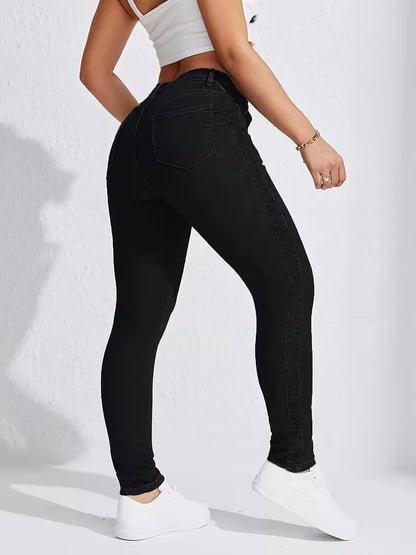 Jean skinny taille haute