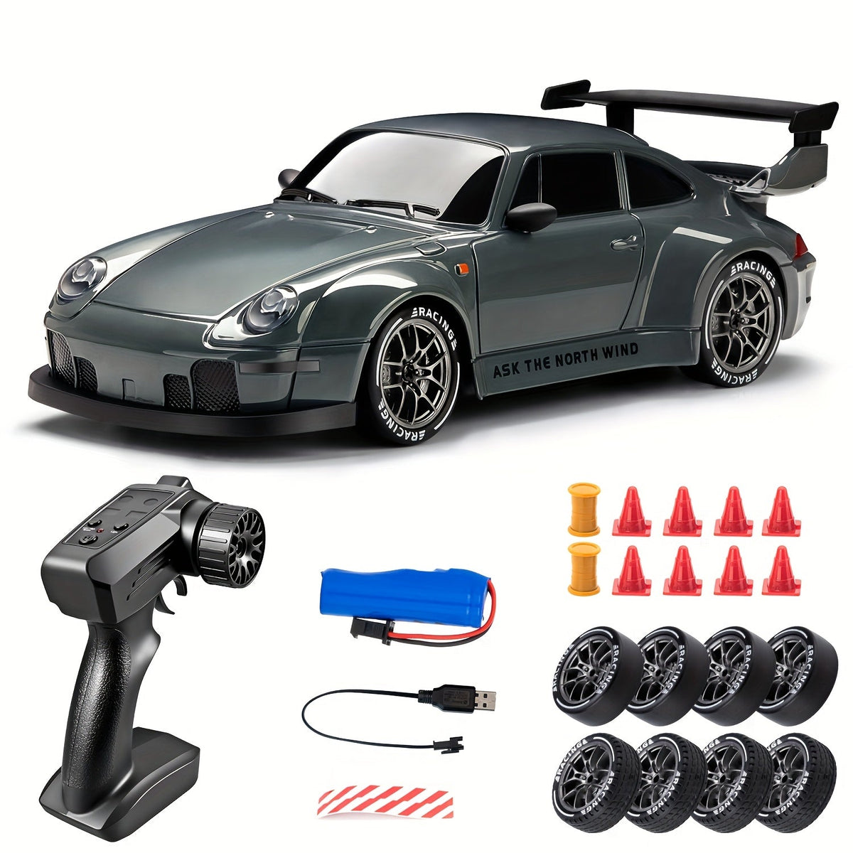 Ultimate Drift Racer 1:24 - Coche teledirigido con ruedas iluminadas