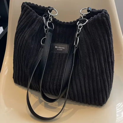 Sac à bandoulière à texture côtelée