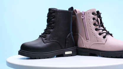 Girls' Coloured Zip Boots Lightweight Boots for Autumn and Winter - Sevra