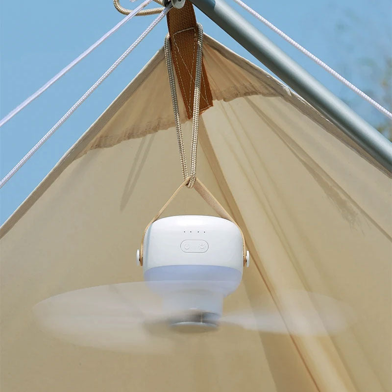 Portable Mini Fan with LED Light and Remote Control – Quiet and Powerful