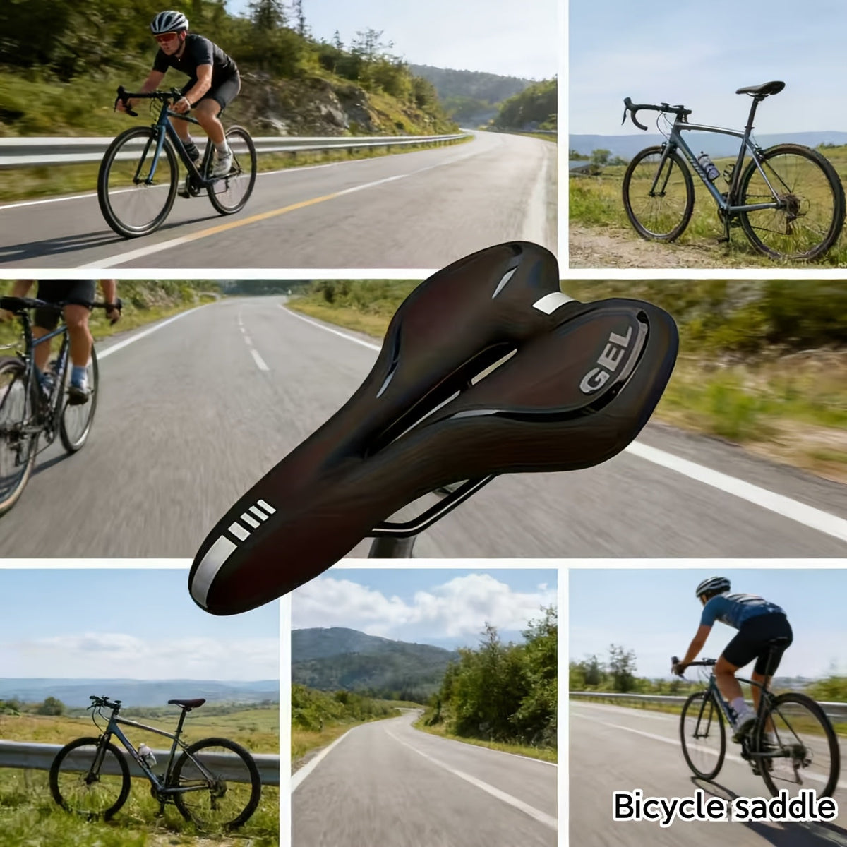 Pohodlné cyklistické sedlo s ergonomickým a prodyšným designem