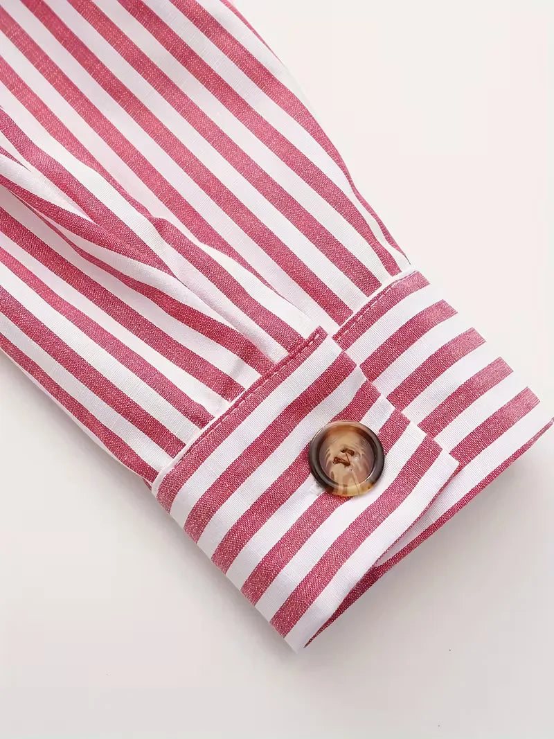 Chemise décontractée rayée
