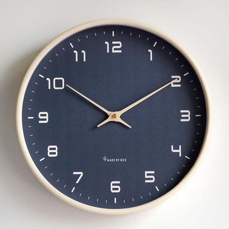 Orologio da parete minimalista con cornice in legno – Elegante, intramontabile e facile da leggere