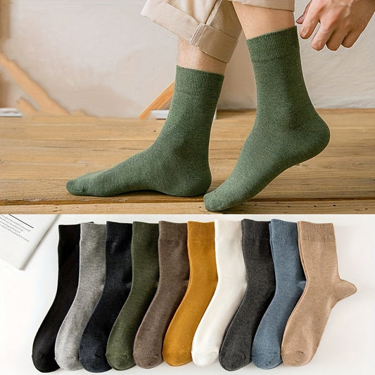 10 pares de calcetines para hombre en 10 colores