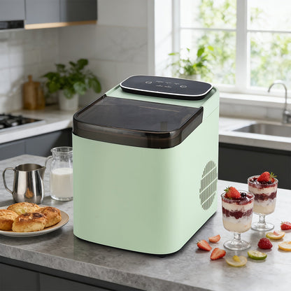 Self-Cleaning Ice Cube Maker with Two Ice Cube Sizes for Daily Use