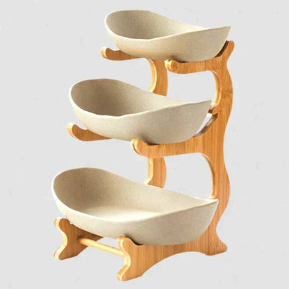 Stylish 3-Tier Fruit Stand Serving Bowl