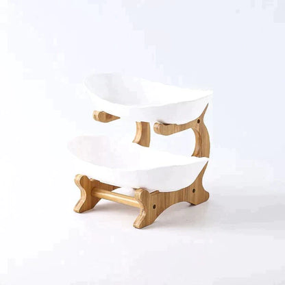 Stylish 3-Tier Fruit Stand Serving Bowl