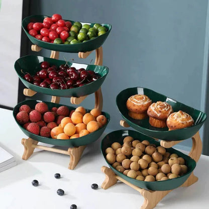 Stylish 3-Tier Fruit Stand Serving Bowl