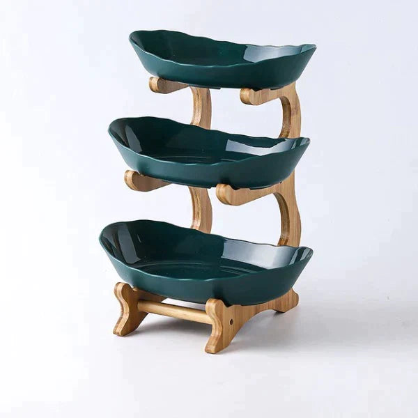 Stylish 3-Tier Fruit Stand Serving Bowl