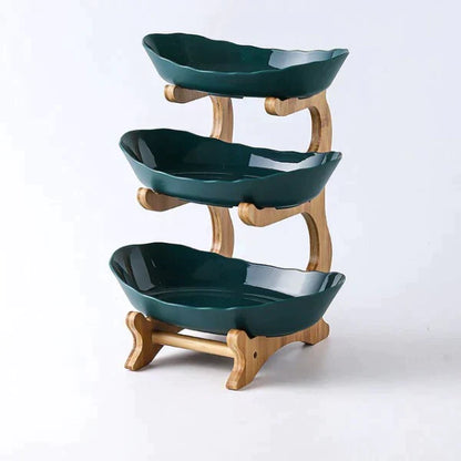Stylish 3-Tier Fruit Stand Serving Bowl
