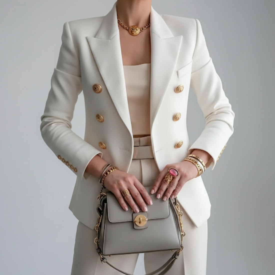 Double Breasted Ladies Blazer – Tailored Fit and Classic Elegance