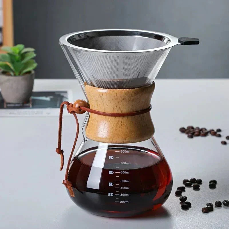 Cafeteira Chemex - Conjunto de dripper Hario V60 - A experiência de café perfeita