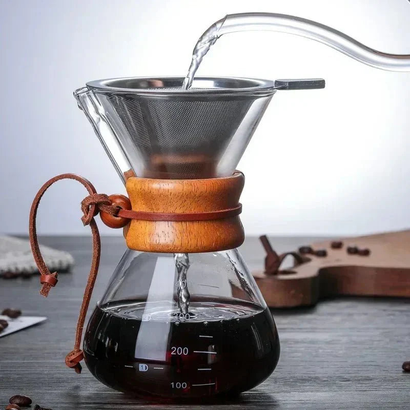 Cafeteira Chemex - Conjunto de dripper Hario V60 - A experiência de café perfeita