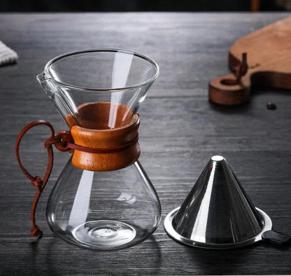 Cafeteira Chemex - Conjunto de dripper Hario V60 - A experiência de café perfeita