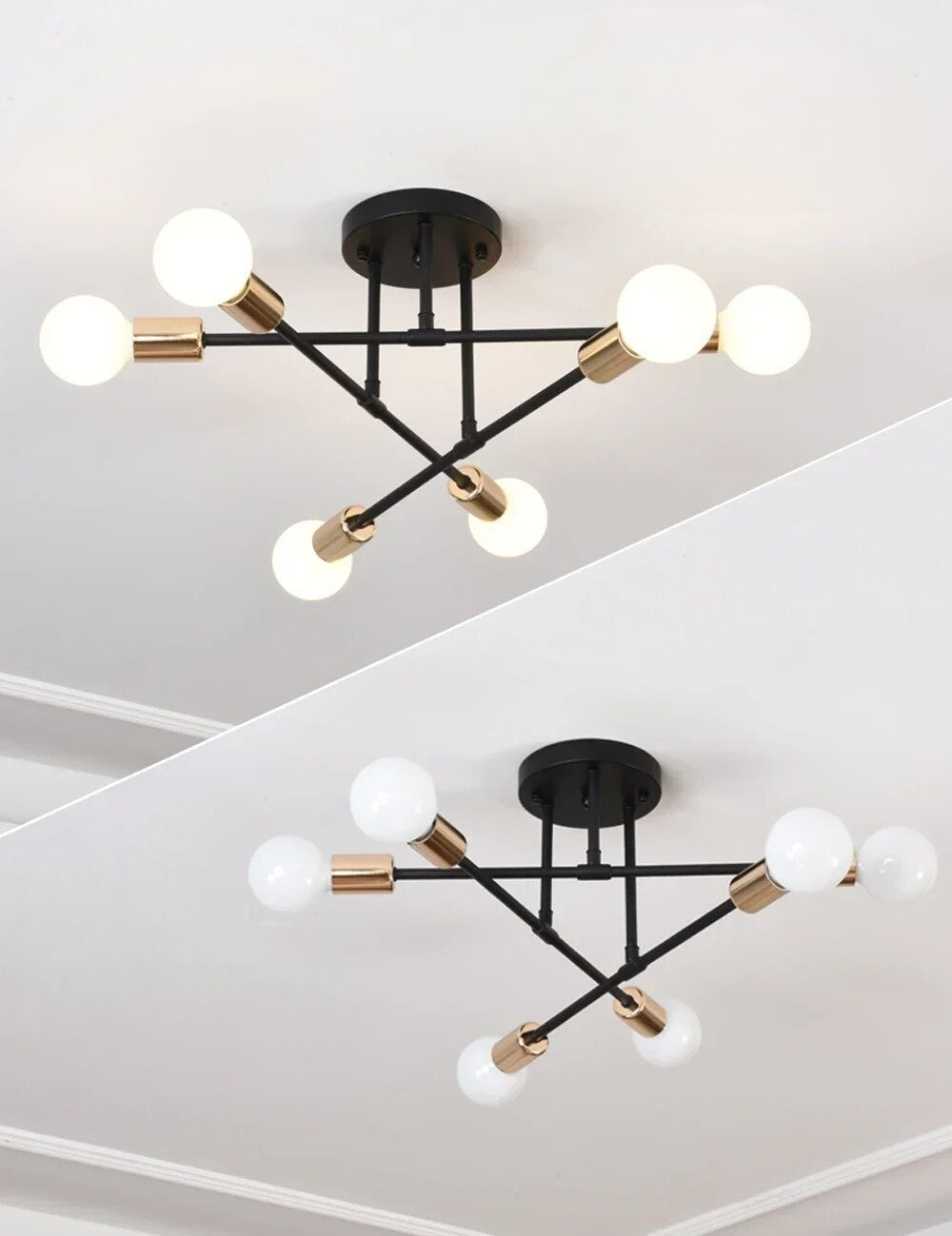Plafoniera LED minimalista per interni moderni