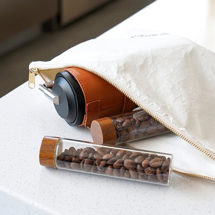 Coffee Bean Storage Container - Glass Display Rack - Stylish Storage