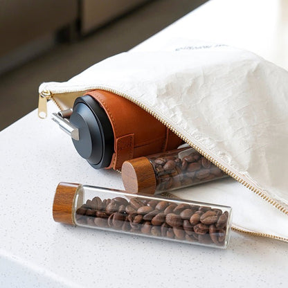 Coffee Bean Storage Container - Glass Display Rack - Stylish Storage