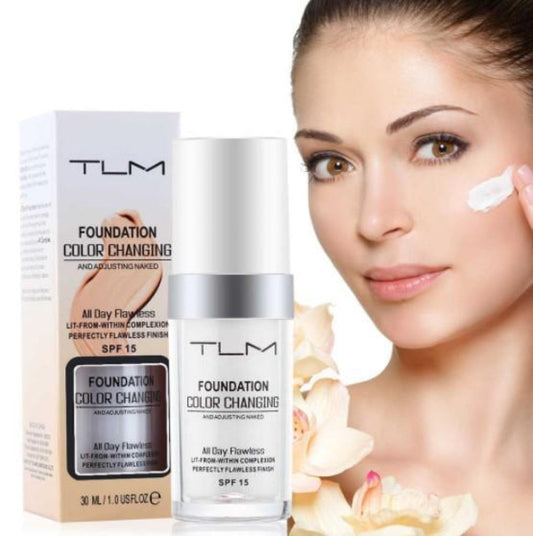 Base de maquillaje de 30 ml que cambia de color