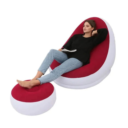 ComfortCraze | Sofá inflable con puf