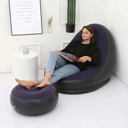 ComfortCraze | Sofá inflable con puf