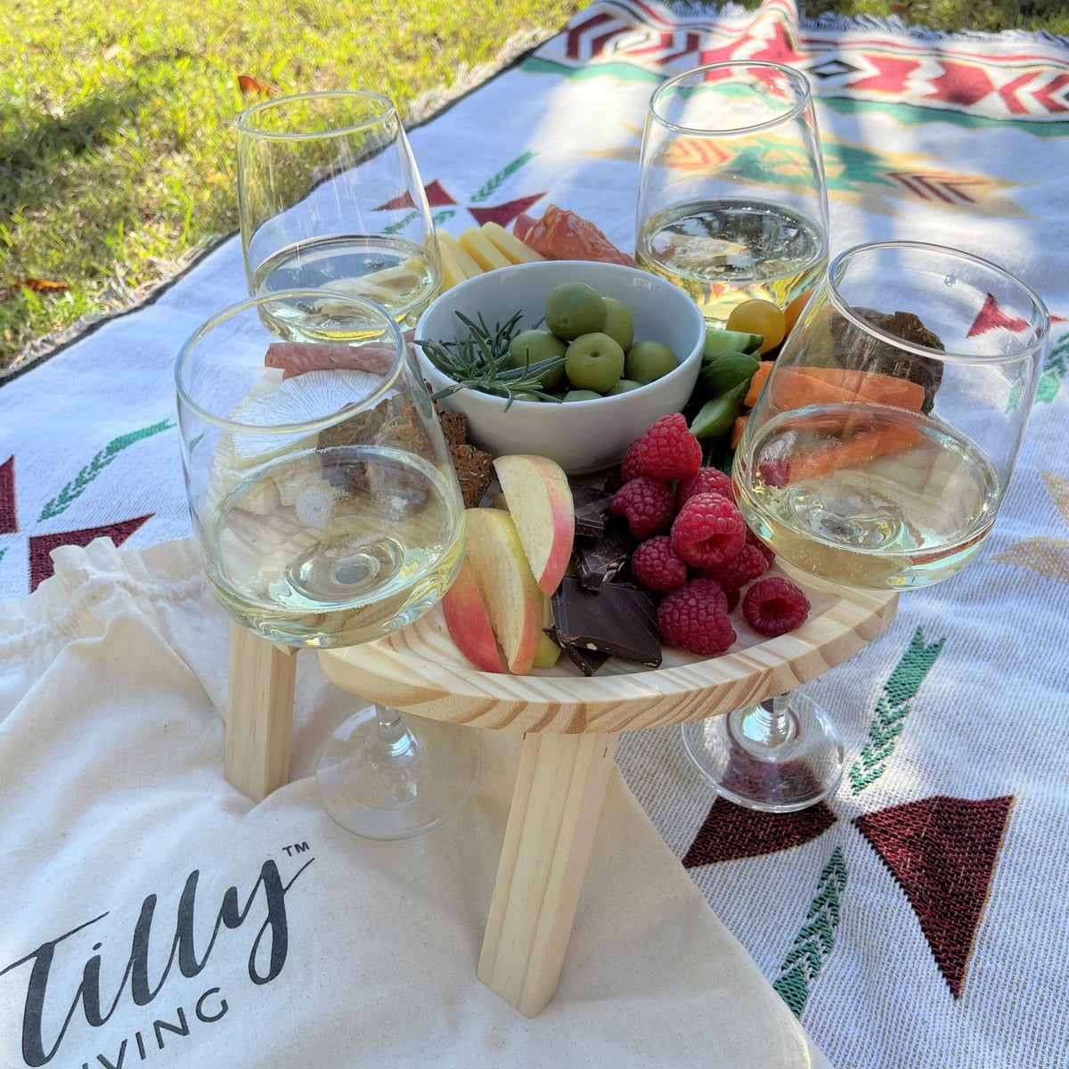 Tavolo da picnic pieghevole compatto - Ideale per mangiare all'aperto