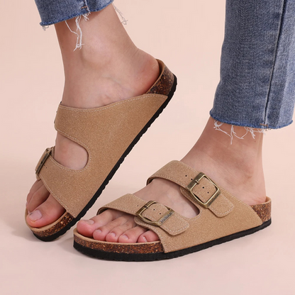 Inesa – Comfort Sandals with Cork Footbed