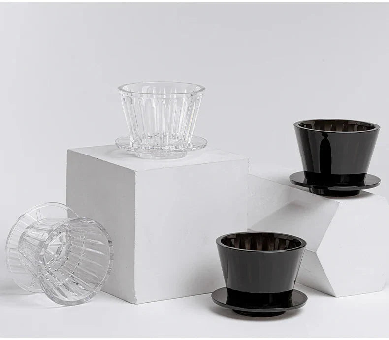 Crystal Eye Flat Bottom Coffee Dripper - Perfect Extraction - Quick and Easy to Use