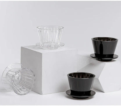 Crystal Eye Flat Bottom Coffee Dripper - Perfect Extraction - Quick and Easy to Use