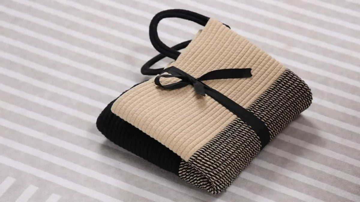 Stylish Two-Tone Laundry Basket - Space for More, Handy and Durable