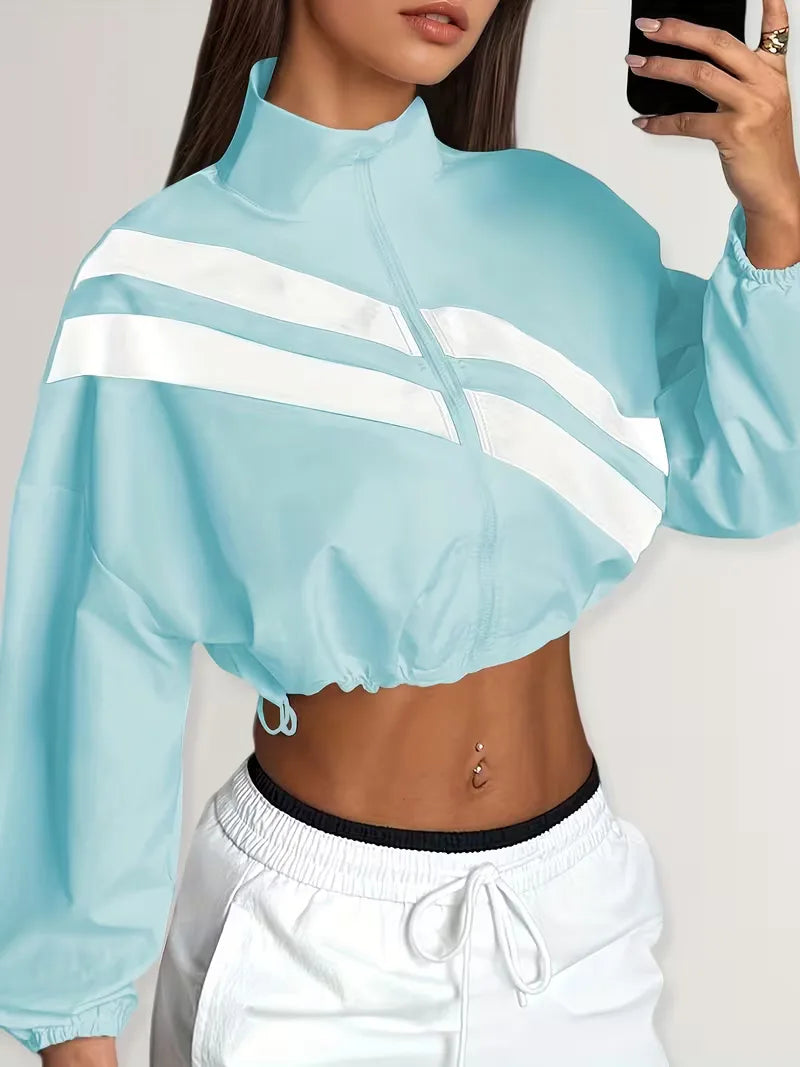 Veste de survêtement avec poignets élastiques