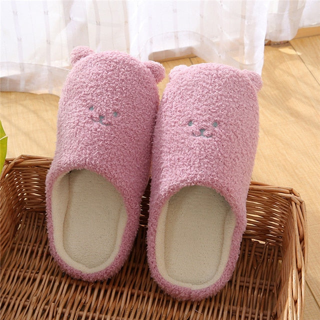 Snuggly Warm Animal Slippers with Soft Lining