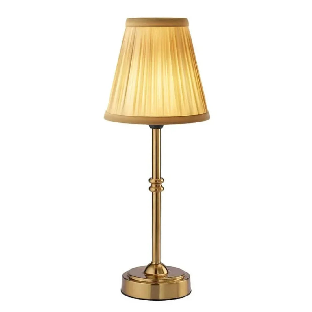 Cordless Table Lamp - LED Retro Fabric