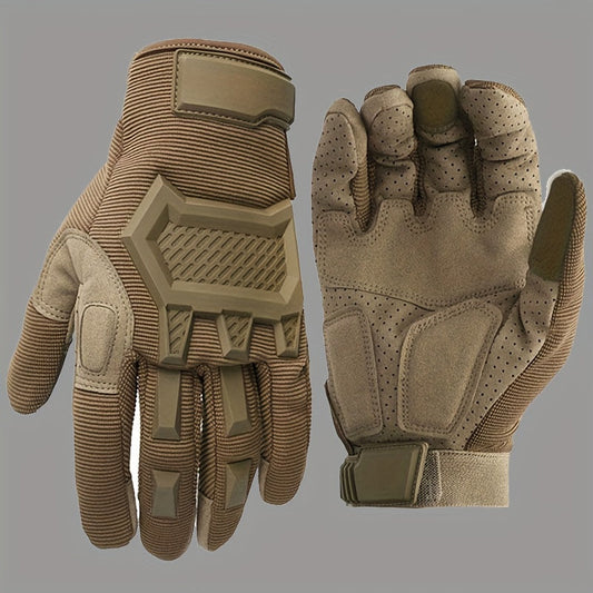 1 par de guantes de supervivencia gruesos, a prueba de viento y con pantalla táctil